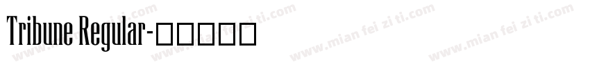 Tribune Regular字体转换